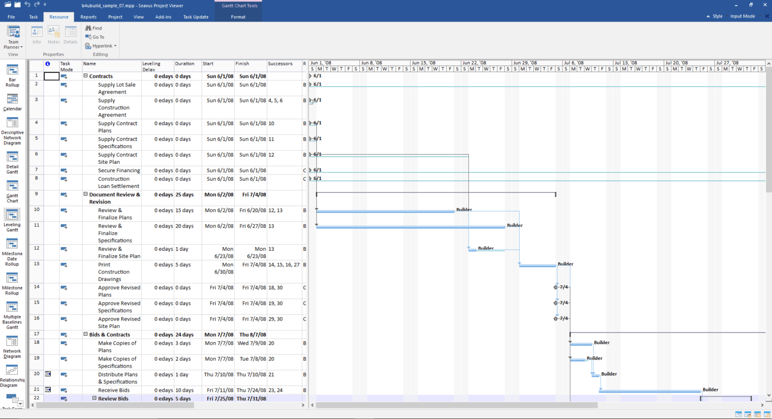 MPPファイル用Microsoft Project Viewer