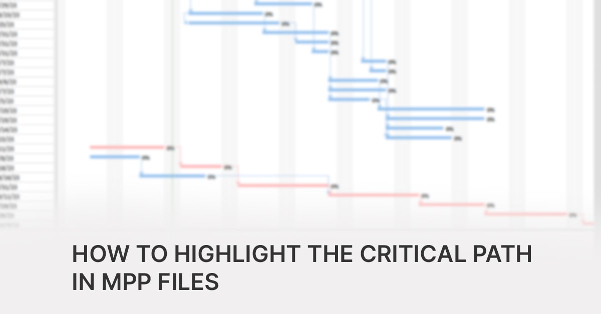 How to Highlight the Critical Path in MPP Files Seavus Project Viewer